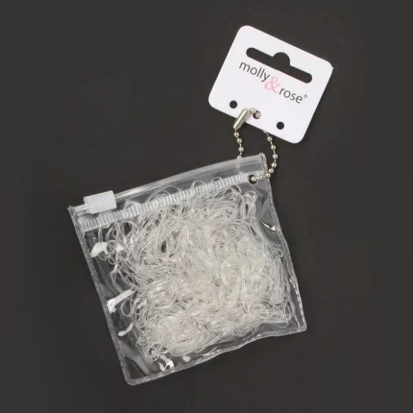 Polyurethane Bands - Clear - Purse Of 250 - 1mm Thick