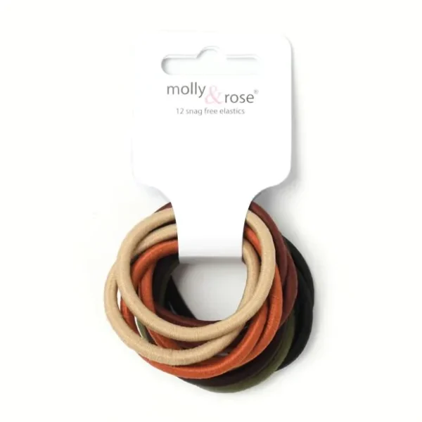 Elastics - Naturals Mix - Card Of 12 - 4mm Thick