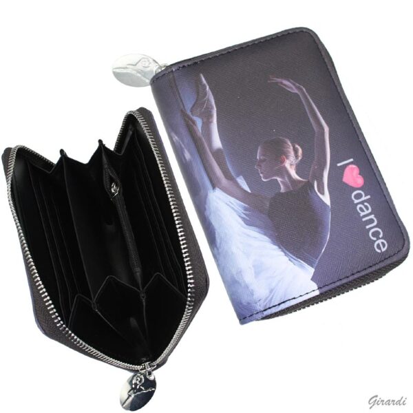 Saffiano zip wallet 14 x 10 cm