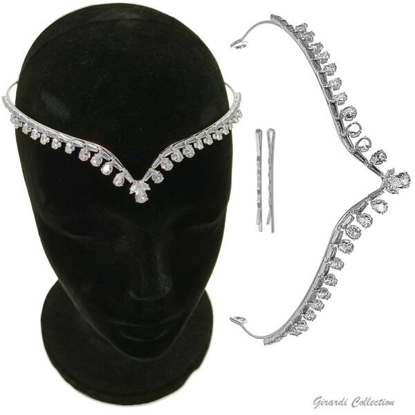 Zircon metal forehead band