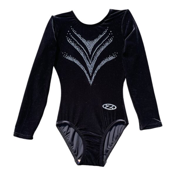 Roch Valley Elegance long sleeve velour Gymnastics Leotard