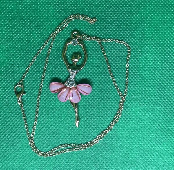 Beautiful Ballerina Pendant Necklace