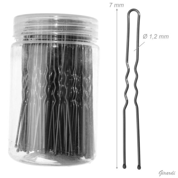 Girardi U shaped wave hairpin 7 cm - 160pcs. box