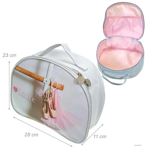 Girardi Pointes print hanging saffiano cosmetics