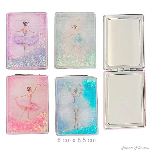 Ballerina rectangle compact mirror compact mirror